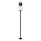 Z-Lite Luca Outdoor Post Mounted Fixture, 1-Light, 9.25 In.W x 101.51 In.H, Black/Etched 517PHB-567P-BK-LED - alternate 3